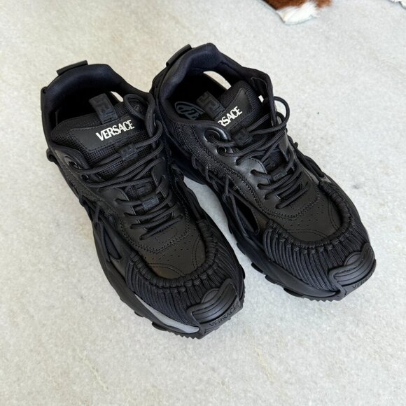VERSACE 1016711, Mercury M_VS_01 Men\'s Black Sneakers, sz 41‎